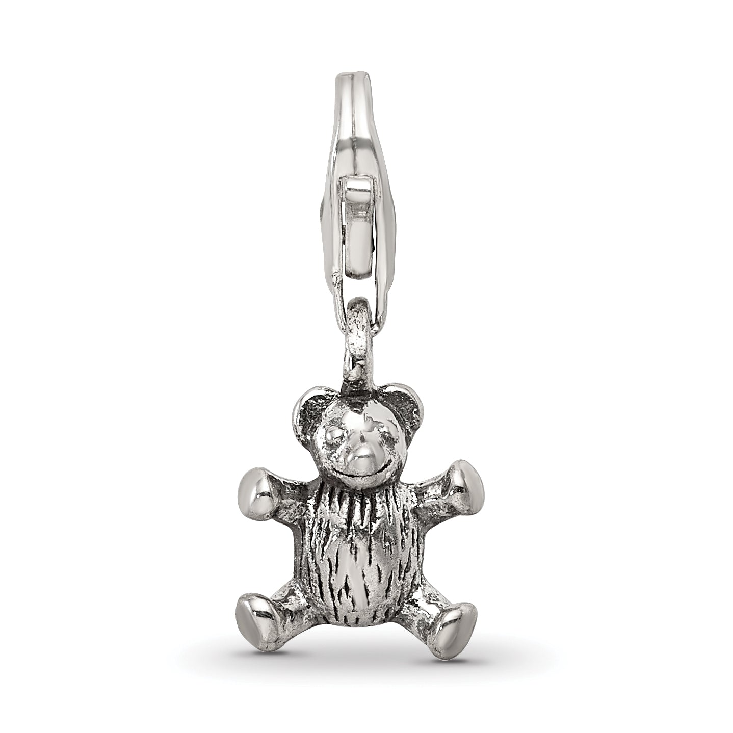 Sterling Silver Reflections Teddy Bear Click-on for Bead