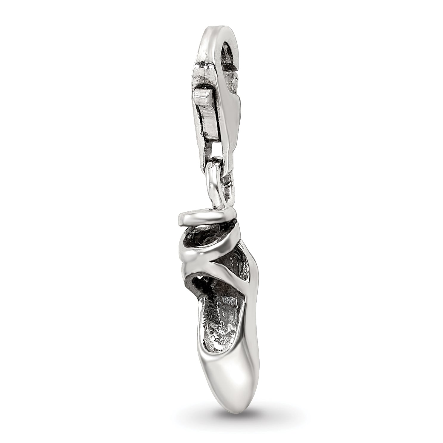 Sterling Silver Reflections Ballet Slipper Click-on for Bead Main image