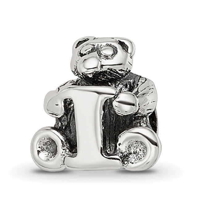 Sterling Silver Reflections Kids Letter I Bead Main image