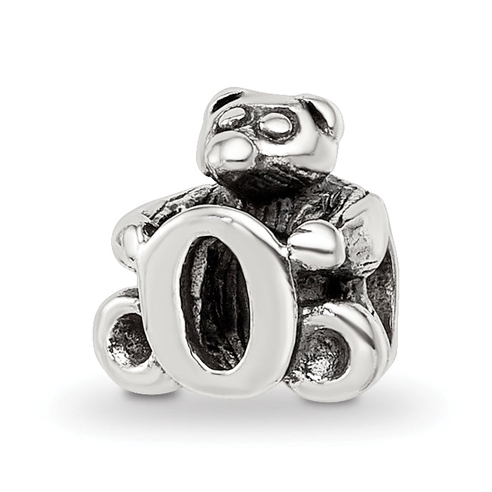 Sterling Silver Reflections Kids Letter O Bead Main image