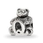 Sterling Silver Reflections Kids Letter Q Bead