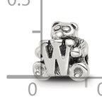 Sterling Silver 925 Kids Bead with Polished Antiqued Finish Solid