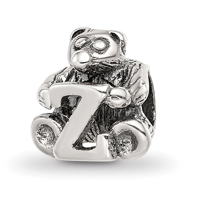 Sterling Silver Reflections Kids Letter Z Bead Main image