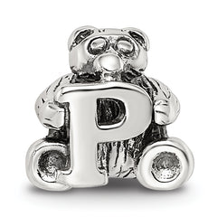 Sterling Silver Reflections Kids Letter P Bead