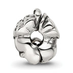 Sterling Silver 925 Lion Bead for Kids with Antiqued Finish Solid Design