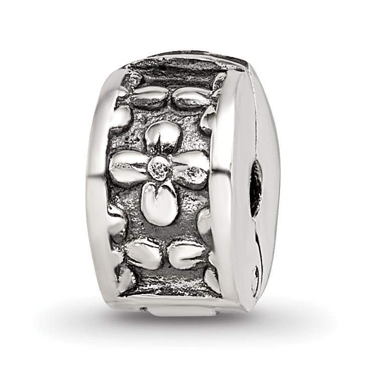 Sterling Silver Reflections Kids Floral Clip Bead Main image