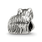 Sterling Silver 925 Antique Kids Kitten Bead Solid Casted Charm