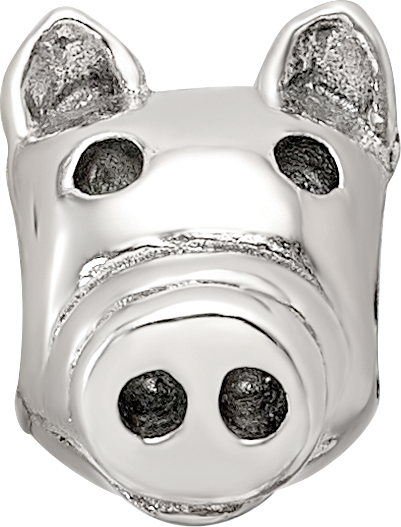 Sterling Silver Reflections Kids Pig Bead