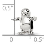 Sterling Silver 925 Kids Bird Bead Antiqued Solid Charm