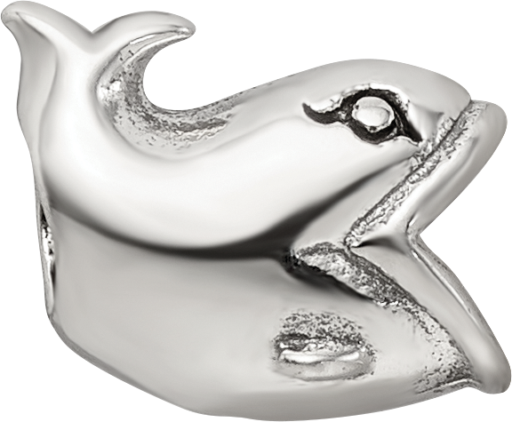 Sterling Silver Reflections Kids Whale Bead