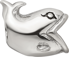 Sterling Silver Reflections Kids Whale Bead