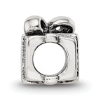 Sterling Silver 925 Kids Bead with Antiqued Finish Gift Ready
