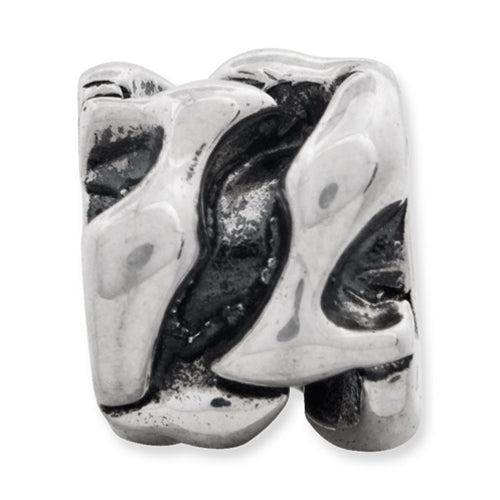 Sterling Silver 925 Kids High Heel Bead with Antiqued Finish, Solid Quality