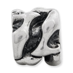 Sterling Silver 925 Kids High Heel Bead with Antiqued Finish, Solid Quality