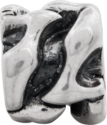 Sterling Silver 925 Kids High Heel Bead with Antiqued Finish, Solid Quality