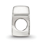 Sterling Silver 925 Kids Smiley Star Bead with Antiqued Finish