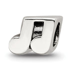 Sterling Silver Reflections Kids Music Notes Bead