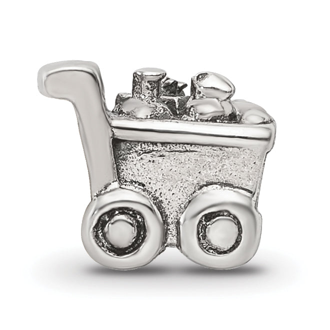 Sterling Silver Reflections Kids Shopping Cart Bead