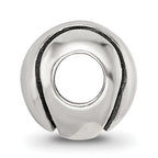 Sterling Silver 925 Antiqued Kids Tennis Ball Bead Solid Design