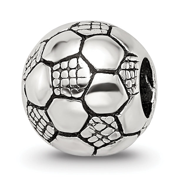 Sterling Silver Reflections Kids Soccer Ball Bead Main image