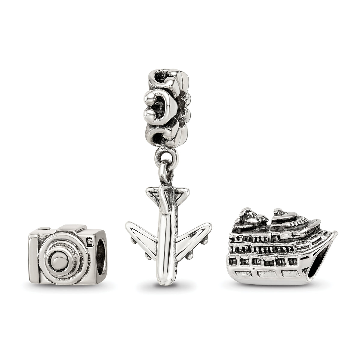 Sterling Silver Reflections Travel Bug Boxed Bead Set