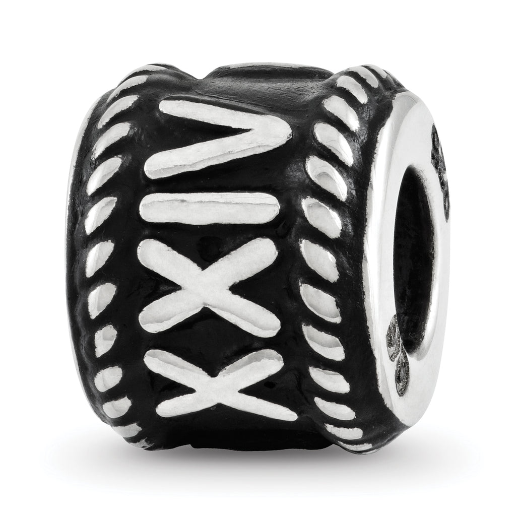 Sterling Silver Reflection Rope Boarder and Infinity Personalized Bead