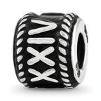 Sterling Silver Reflection Rope Boarder and Infinity Personalized Bead