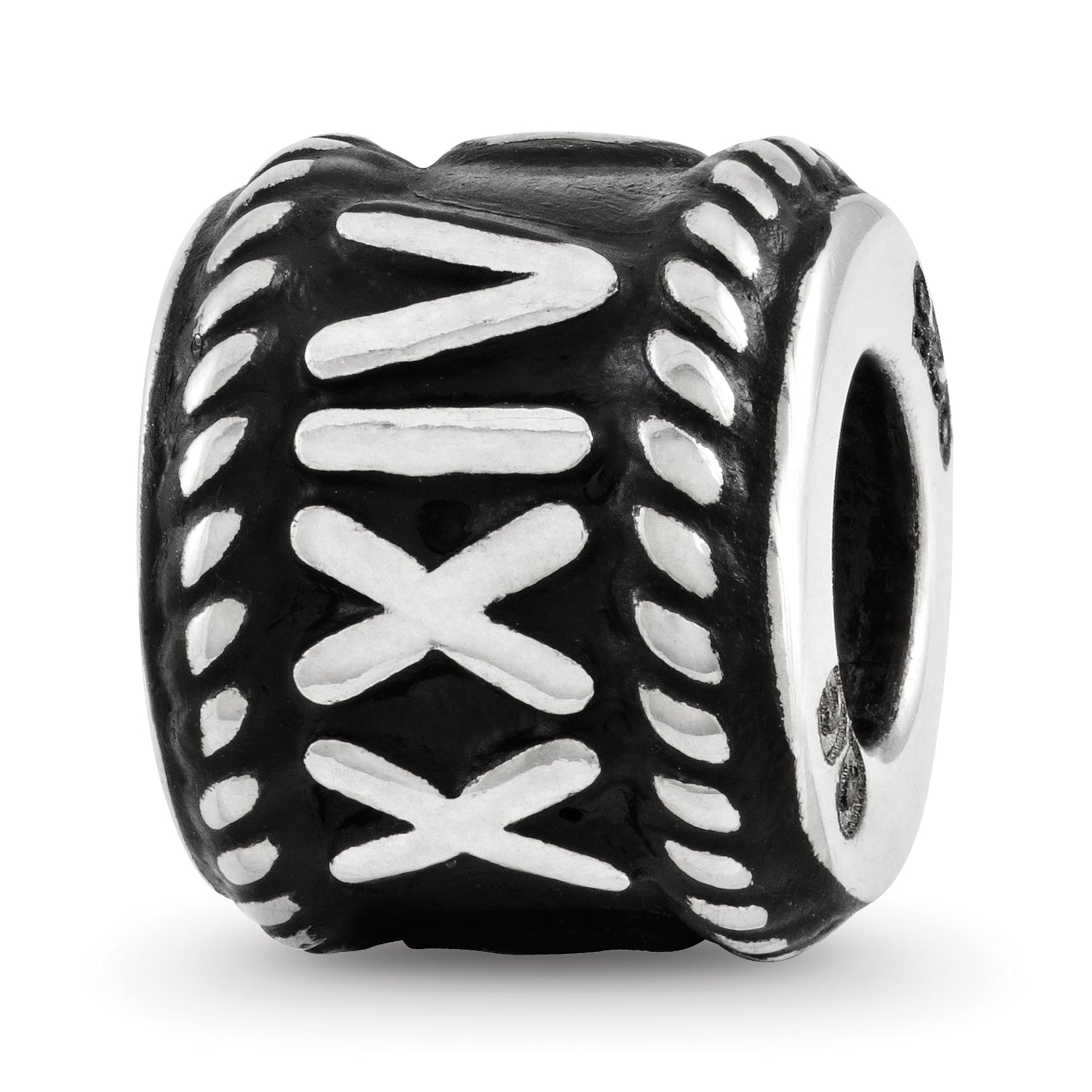 Sterling Silver Reflection Rope Boarder and Infinity Personalized Bead