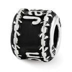 Sterling Silver Reflection Barbed Wire Boarder Personalized Bead