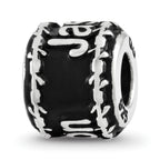 Sterling Silver Reflection Barbed Wire Boarder Personalized Bead