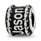 Sterling Silver Reflection Barbed Wire Boarder Personalized Bead
