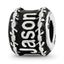 Sterling Silver Reflection Barbed Wire Boarder Personalized Bead