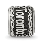 Sterling Silver Reflection Heart Boarder Personalized Bead