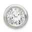 Sterling Silver Round CZ Chain Slide