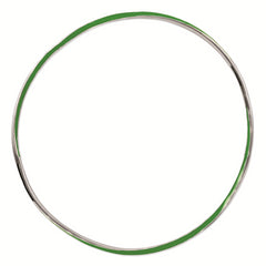 Sterling Silver 925 Polished Green Enamel Stackable Bangle by Sophia Jewelers