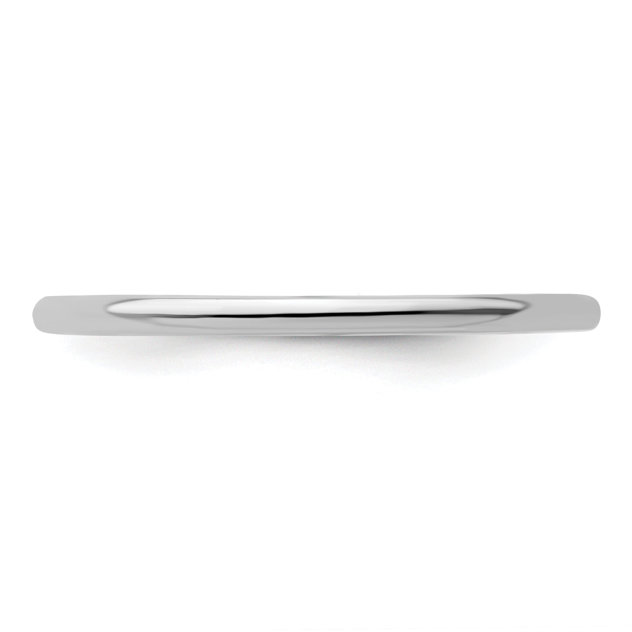 Sterling Silver Stackable Expressions Rhodium Polished Ring - 5