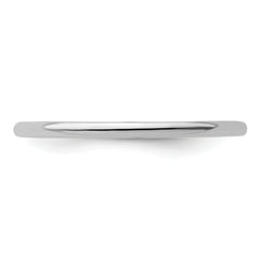 Sterling Silver Stackable Expressions Rhodium Polished Ring - 5
