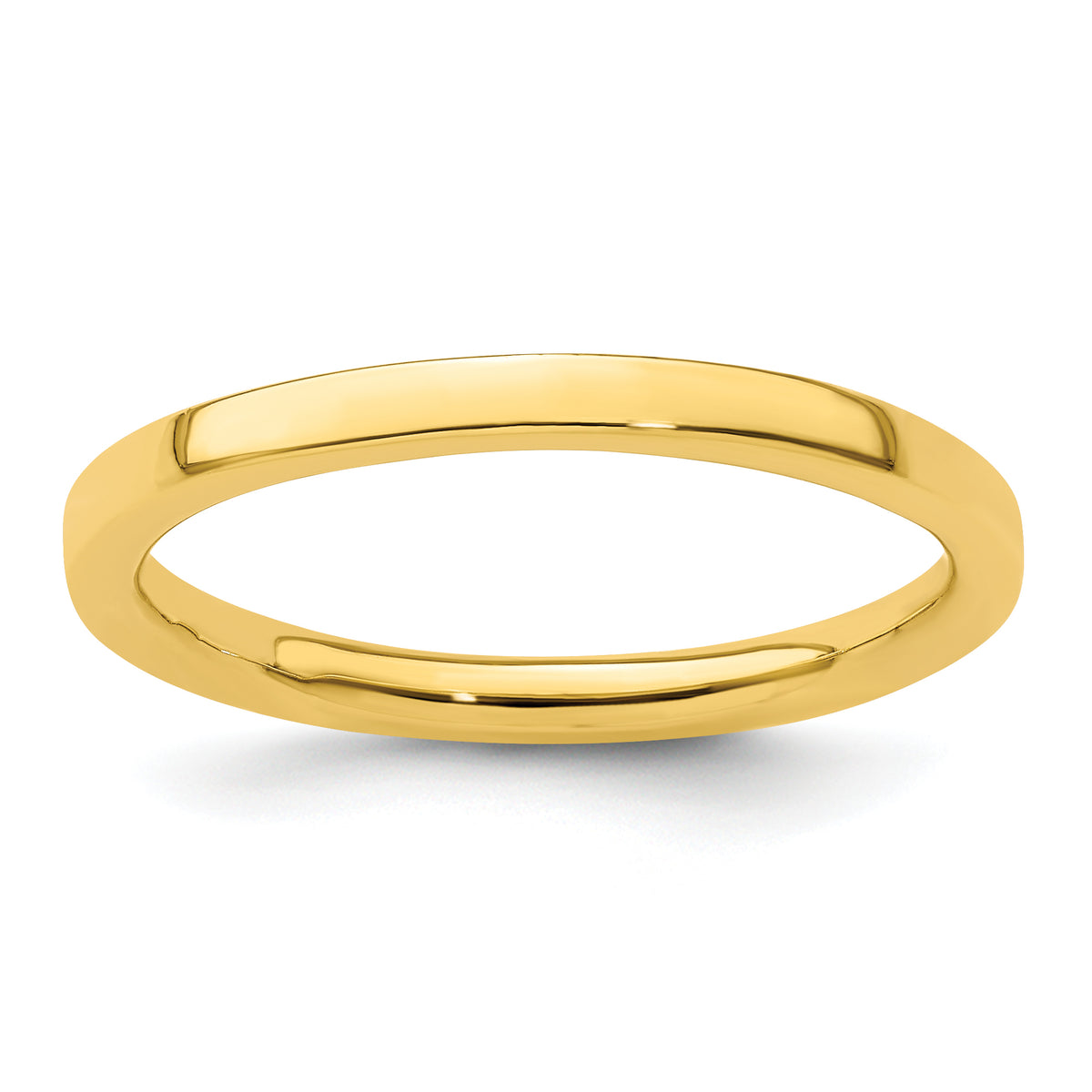 Sterling Silver Stackable Expressions Gold-plated Polished Ring