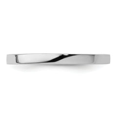 Sterling Silver Stackable Expressions Rhodium Polished Ring - 5