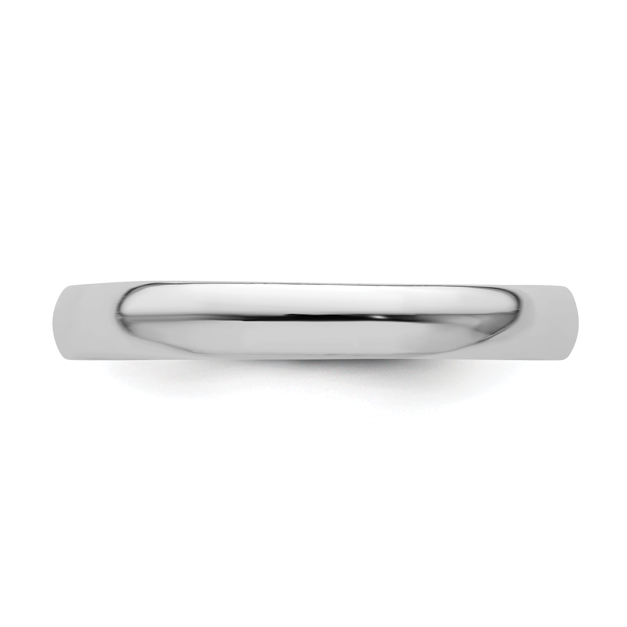 Sterling Silver Stackable Expressions Rhodium Polished Ring - 5