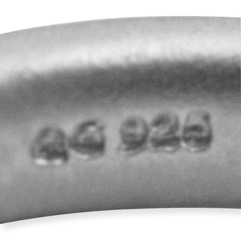 Sterling Silver Stackable Expressions Rhodium Satin Ring - 5