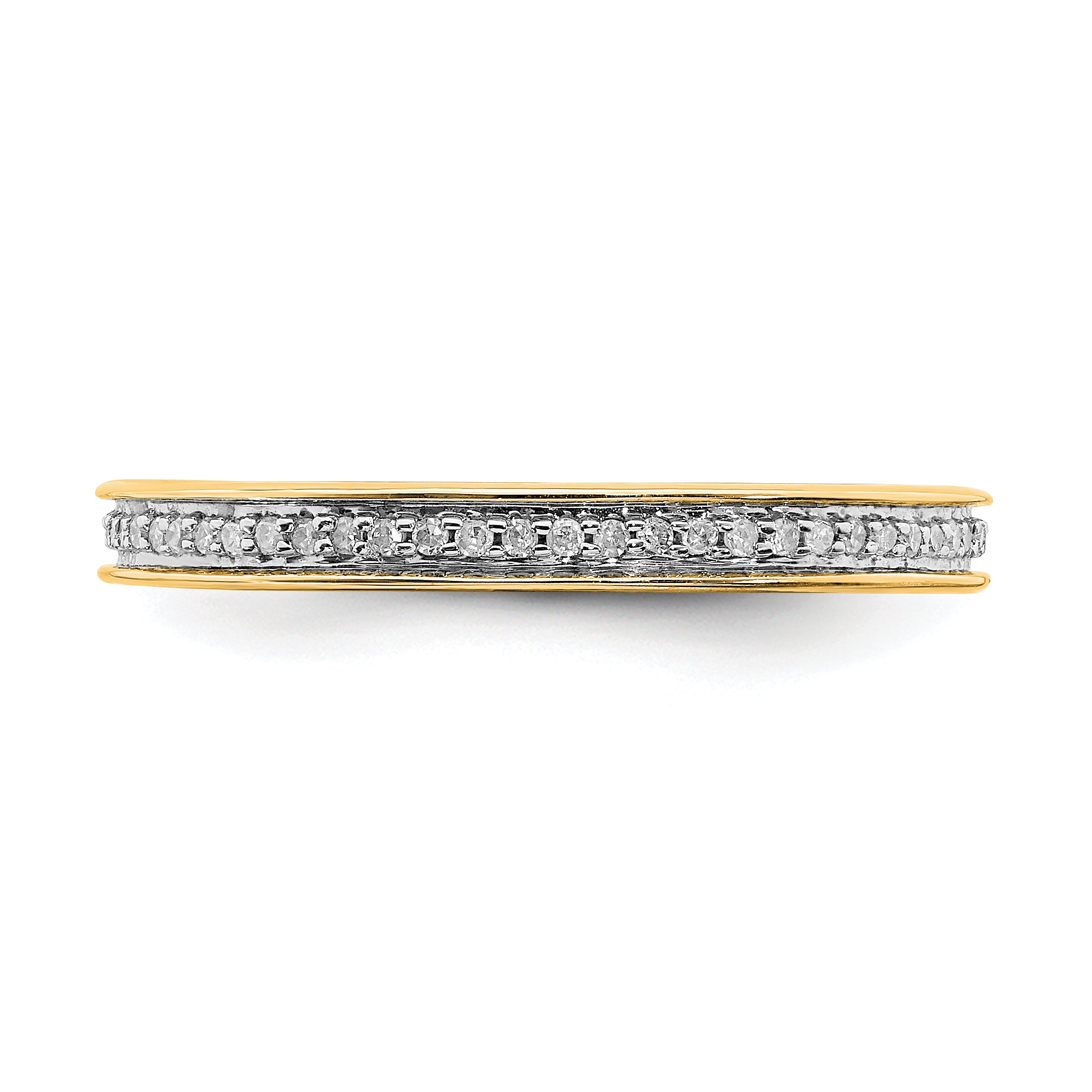 Sterling Silver Stackable Expressions & Diamonds Gold-plated Ring