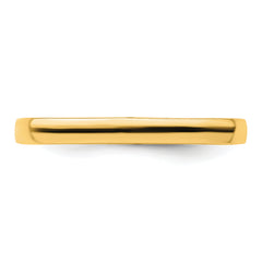 Sterling Silver Stackable Expressions Polished Gold-plated Square Ring