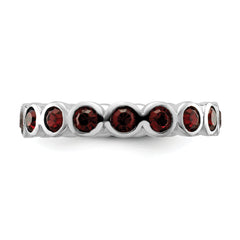 Sterling Silver Stackable Expressions June Swarovski Ring