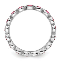 Sterling Silver Stackable Expressions October Swarovski Ring