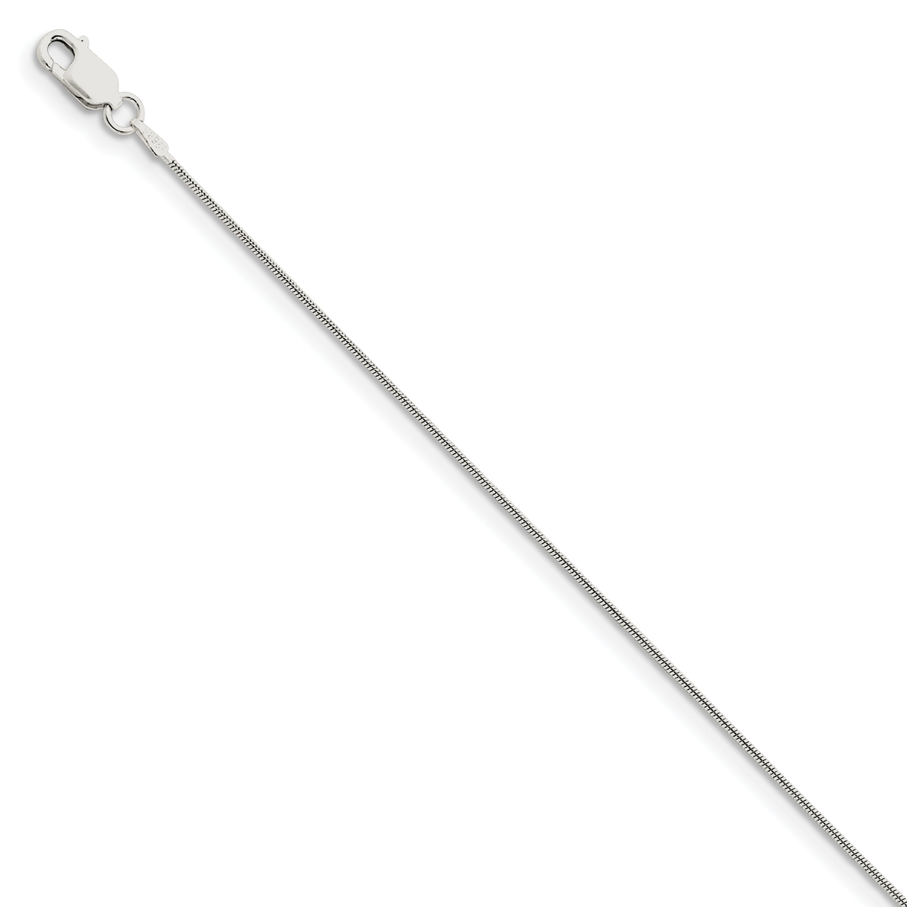 Sterling Silver .8mm Round Snake Chain Main image