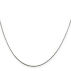 Round Snake Chain Necklace in Sterling Silver, 0.8mm