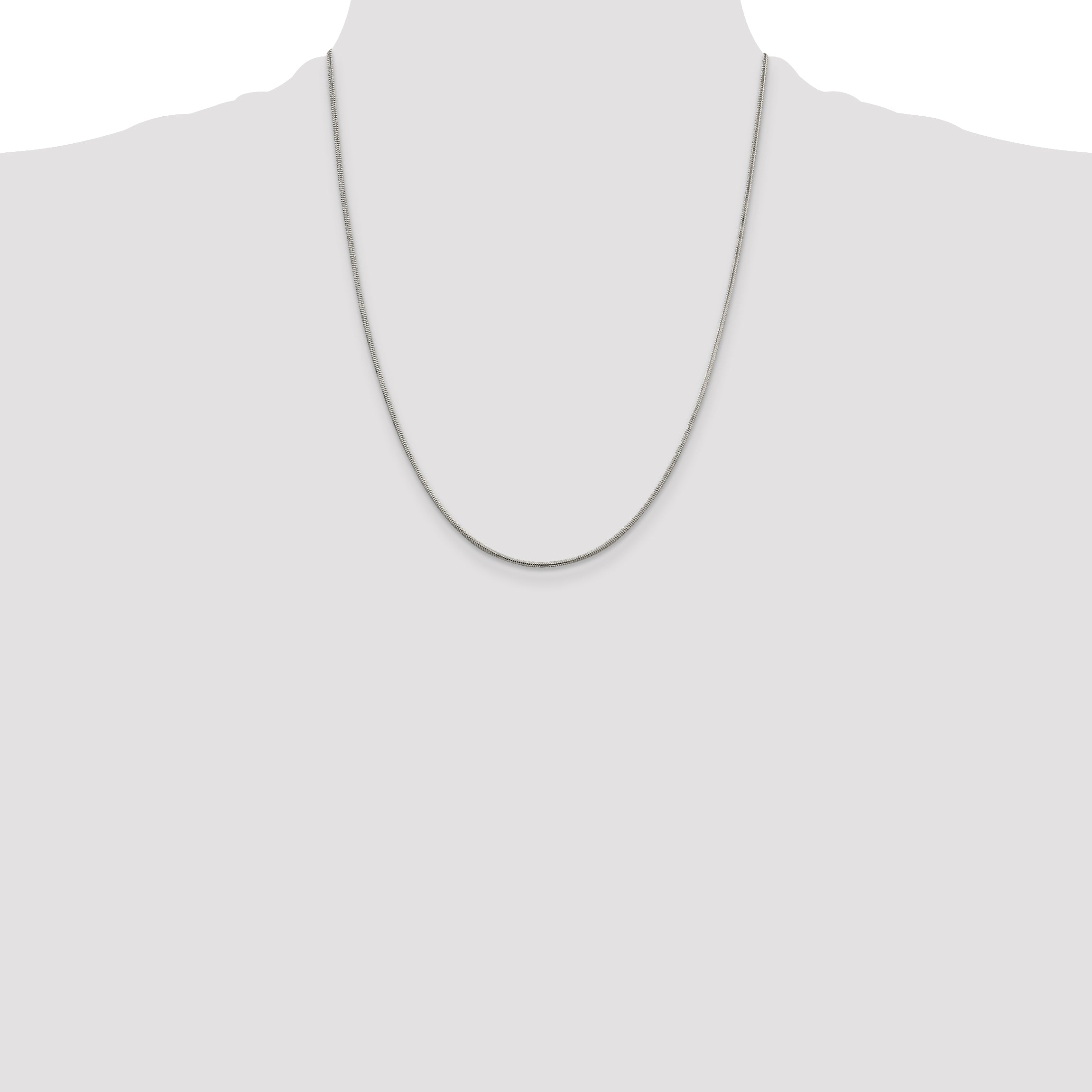 Sterling Silver 1.5mm Round Snake Chain