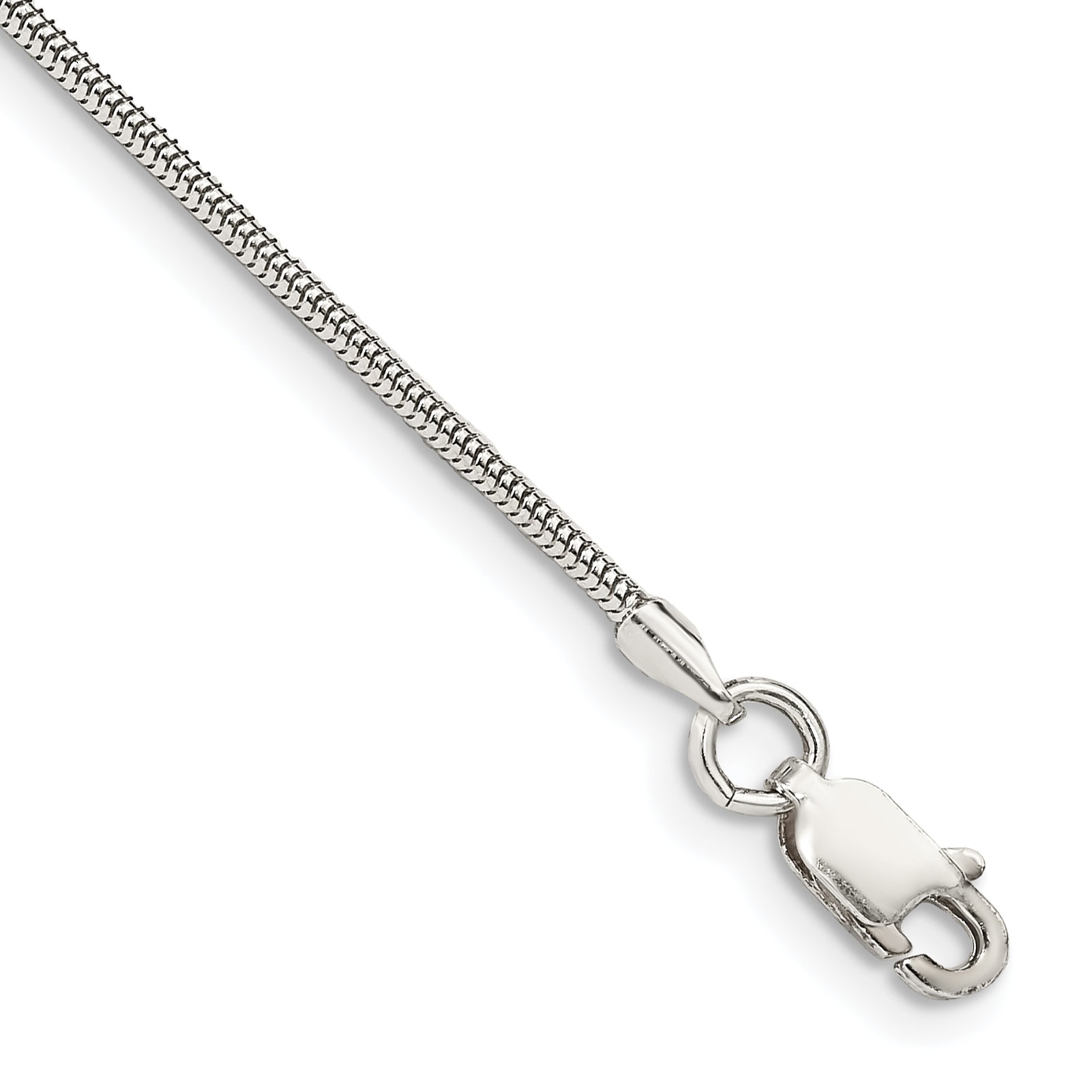 Sterling Silver 1.5mm Round Snake Chain Anklet Main image