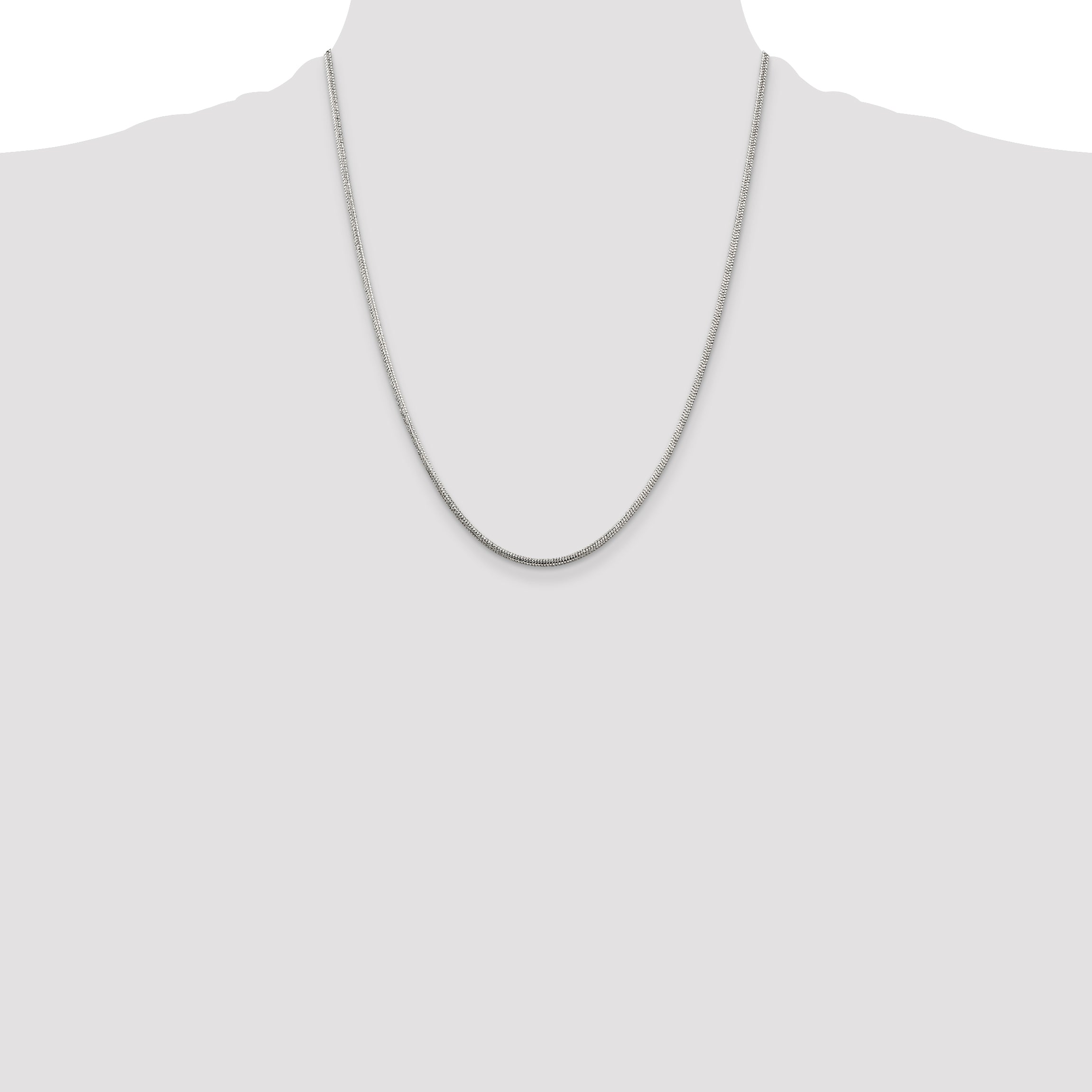 Sterling Silver 2mm Round Snake Chain